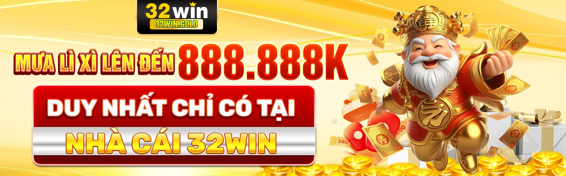 Mưa lì xì lên tới 888.888k chỉ có tại nhà cái 32win